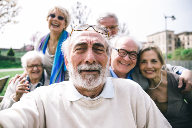 senior center selfie