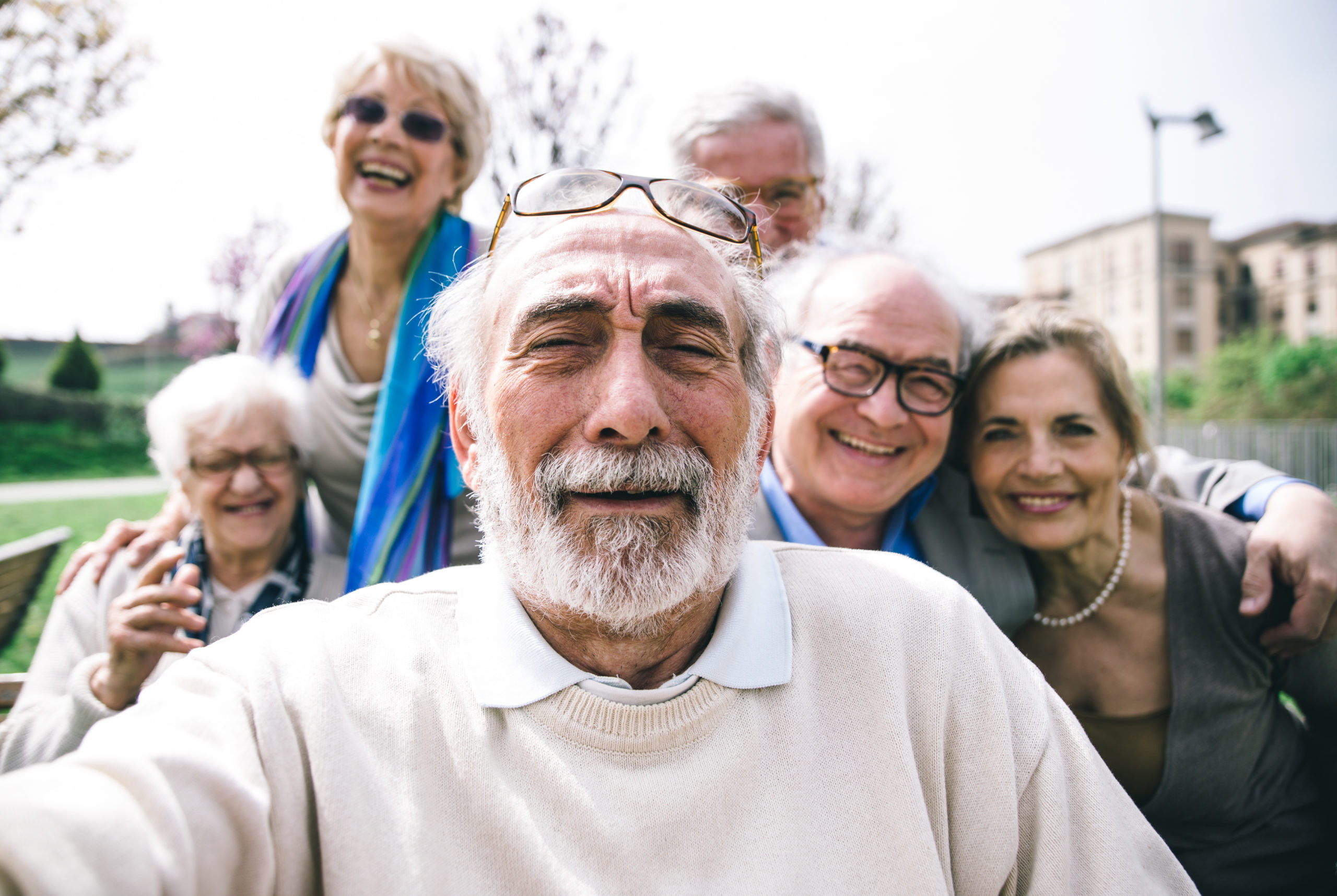 senior center selfie