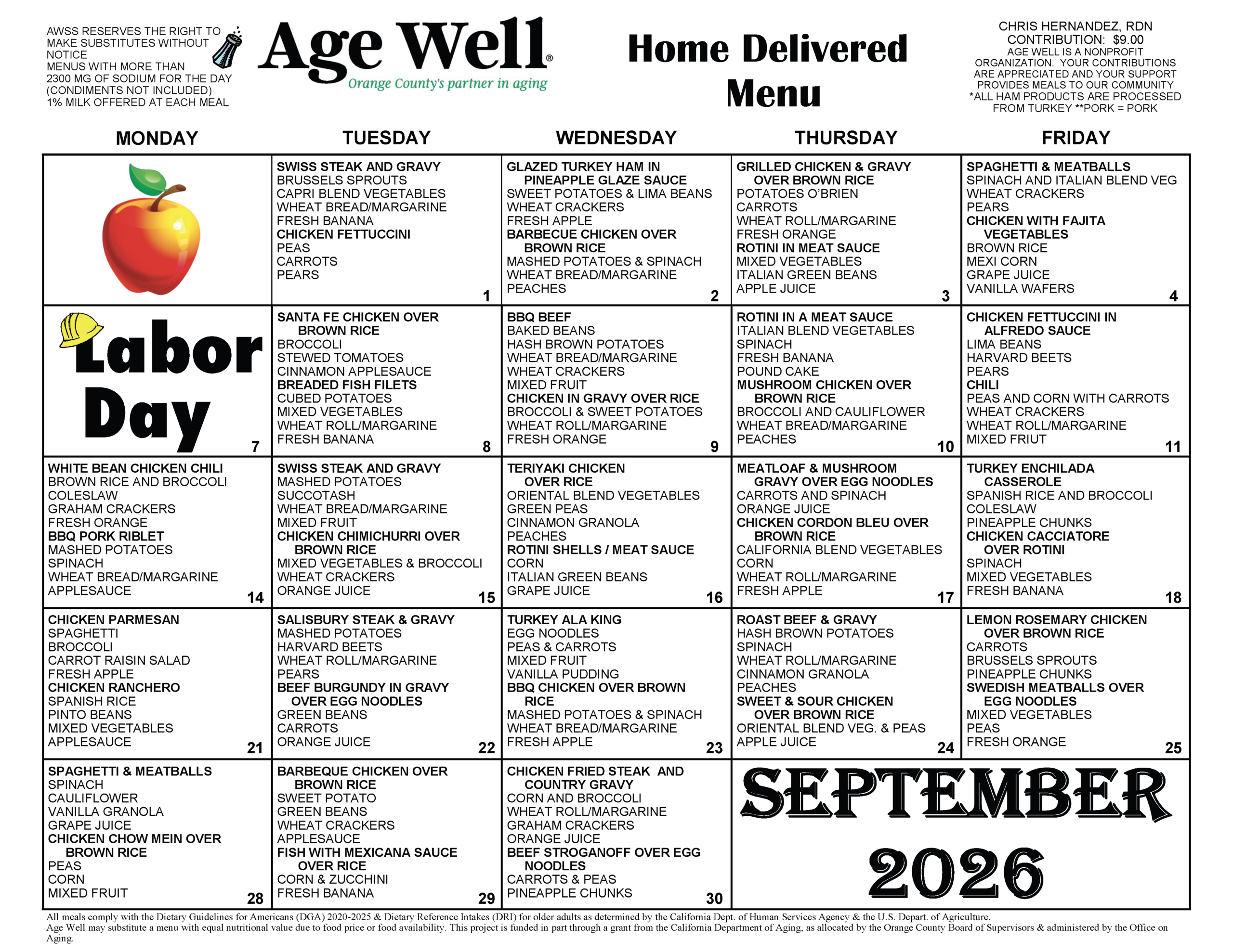 Age Well Meals on Wheels (HDM) Menu September 2026_Page_1